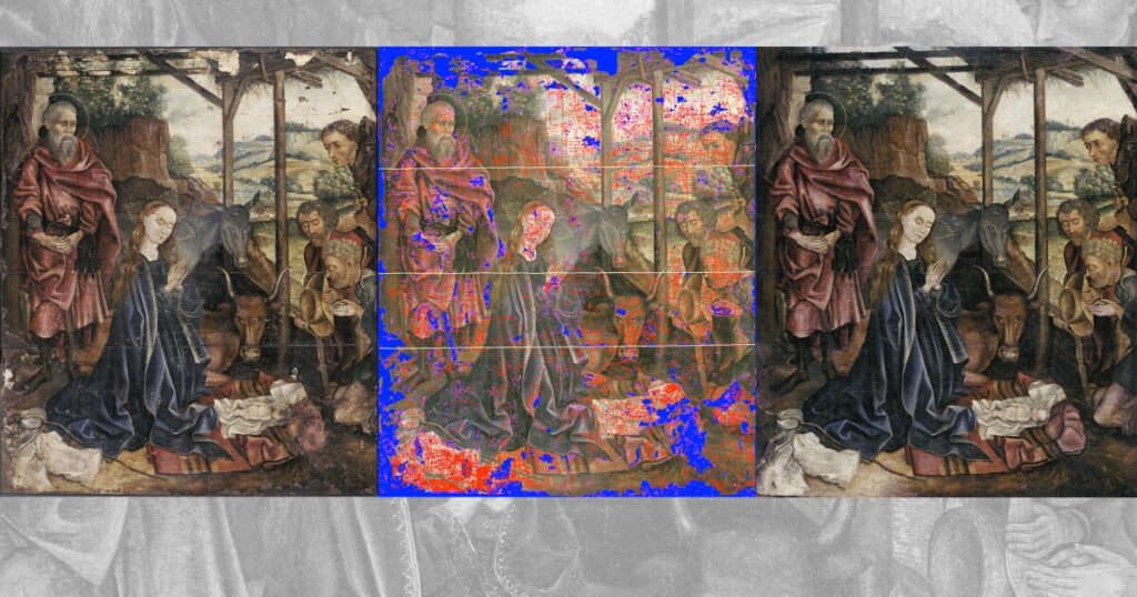 AI restores classic paintings with reversible techniques