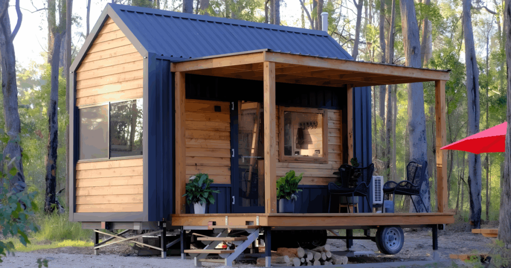 Compact tiny house sleeps up to four with smart design