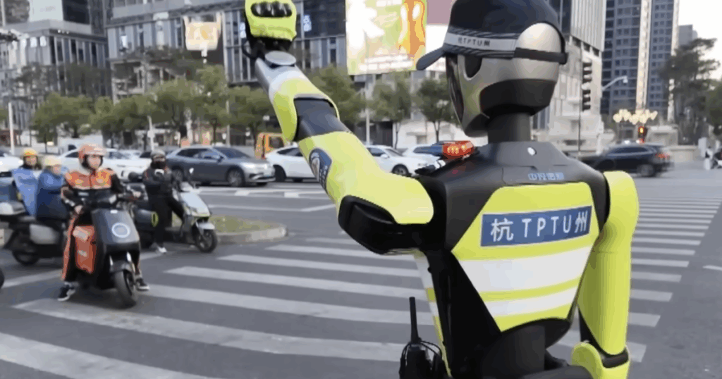 Hangzhou’s AI Robot Police Officer Directs City Traffic