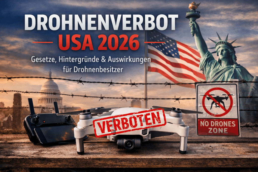 Robots-Blog | Drohnenverbot USA 2026: Aktuelle Gesetze, Hintergründe und Auswirkungen für private Drohnenbesitzer