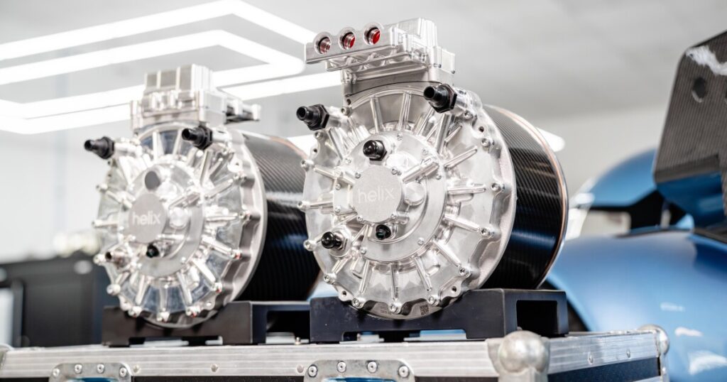 Helix power-dense electric motors power McMurtry’s fan car