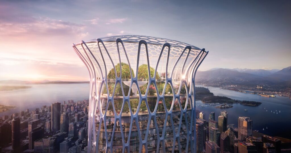 Sea-sponge-inspired skyscraper planned for Vancouver to become city’s tallest tower