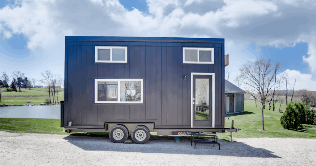 Compact Espresso tiny house squeezes in smart layout and hidden storage
