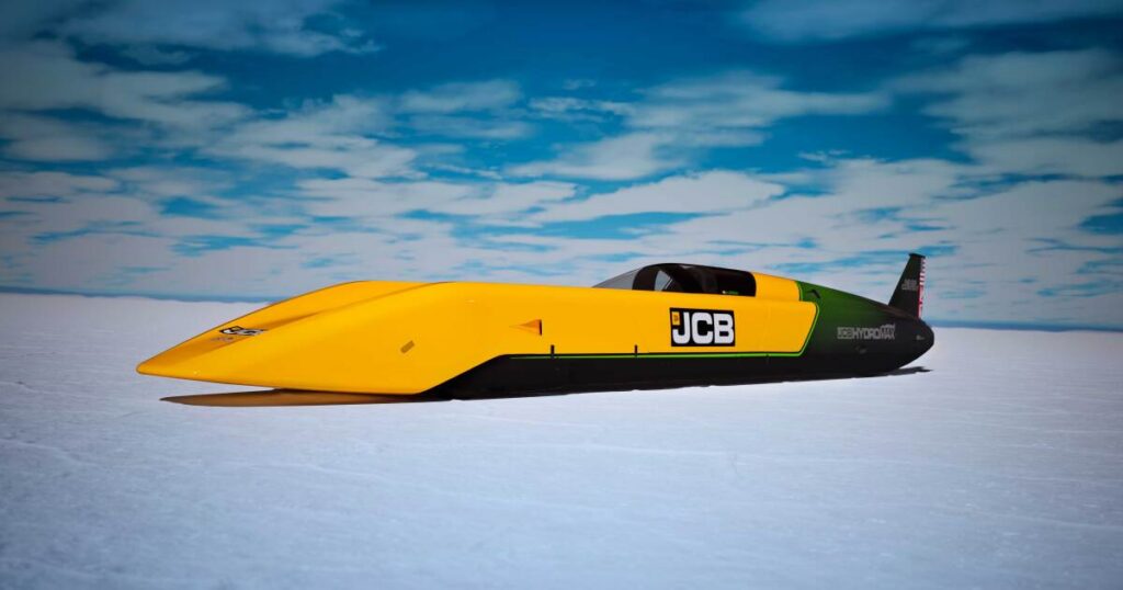 JCB Hydromax hydrogen car targets 350 mph world record