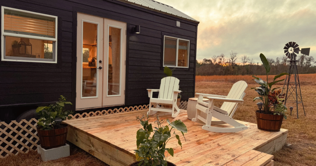 Single-floor Surya tiny house is designed for comfortable long-term living