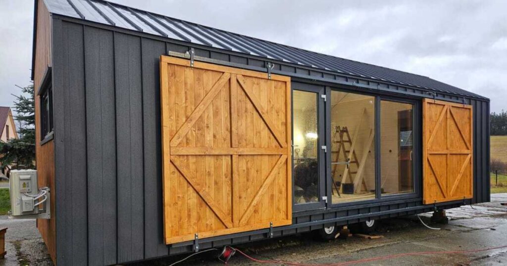 Apartment-style tiny house centers around huge living room