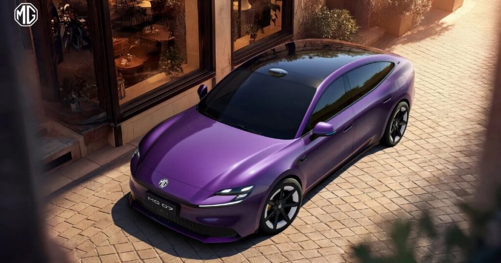 MG 07 electric coupe resembles Porsche Taycan
